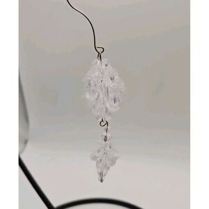 Lot Of 6 Handmade Crystal Tree Ornaments